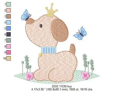 Dogs embroidery designs - Dog embroidery design machine embroidery pattern - Puppy embroidery file -  baby boy embroidery instant download Marcia Embroidery