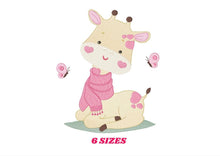 Laden Sie das Bild in den Galerie-Viewer, Giraffe embroidery design - Animal embroidery designs machine embroidery pattern - Baby girl embroidery file - Instant download digital file
