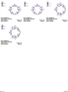 Crown embroidery designs - Princess Frame embroidery design machine embroidery pattern - newborn embroidery file - Princess Monogram frame