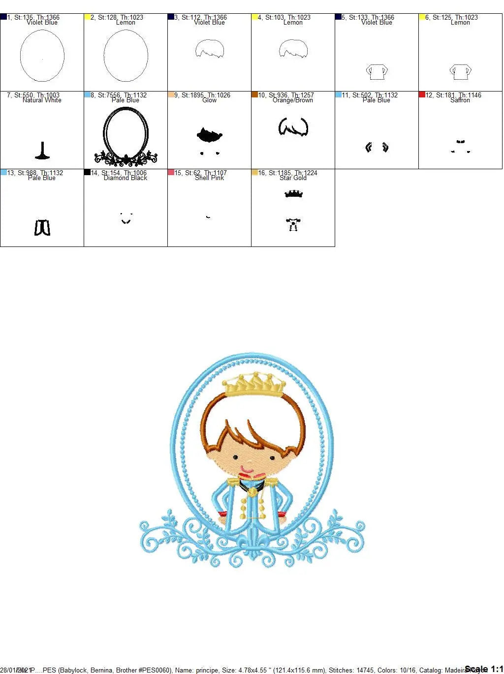 Prince embroidery designs - Knight embroidery design machine embroidery pattern - instant download - baby boy embroidery file fairytale king Marcia Embroidery