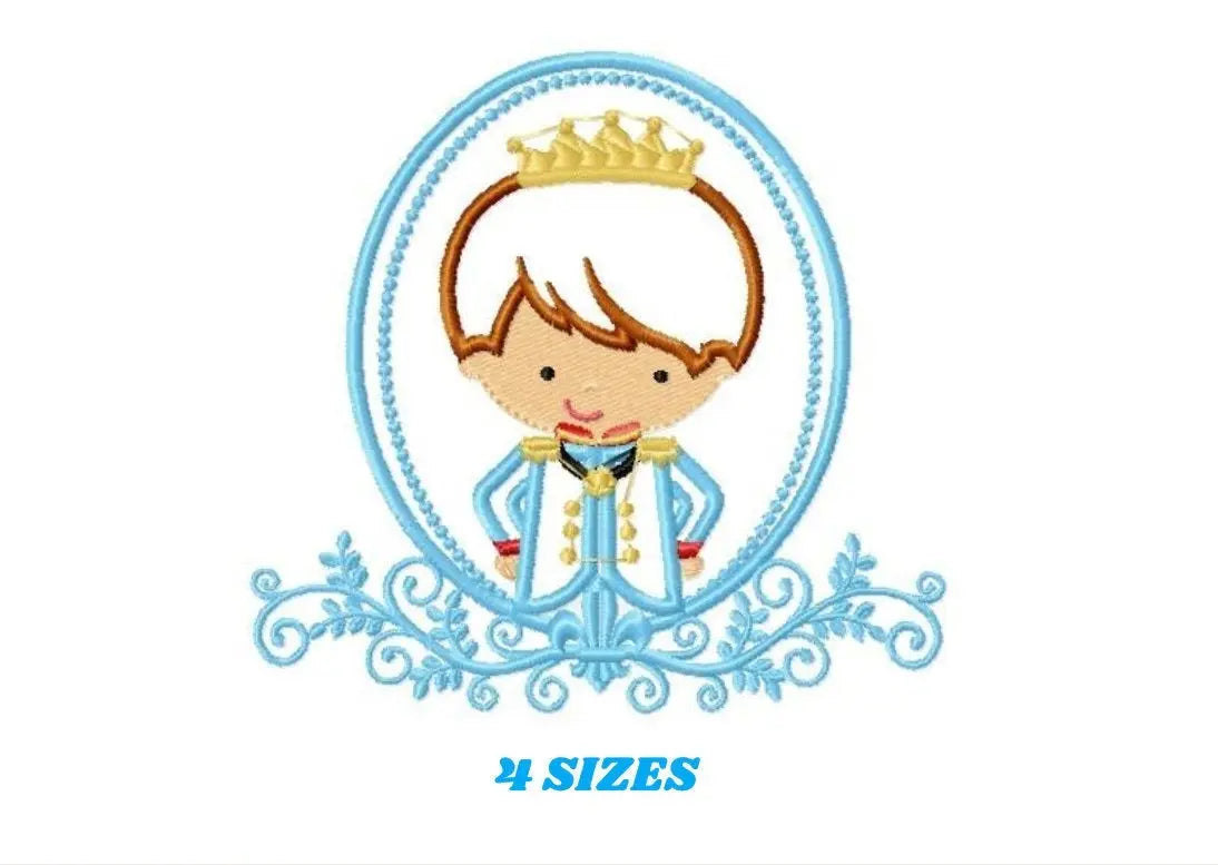 Prince embroidery designs - Knight embroidery design machine embroidery pattern - instant download - baby boy embroidery file fairytale king Marcia Embroidery