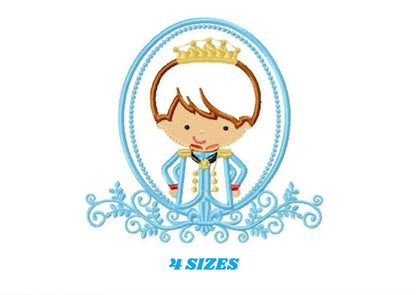 Prince embroidery designs - Knight embroidery design machine embroidery pattern - instant download - baby boy embroidery file fairytale king Marcia Embroidery