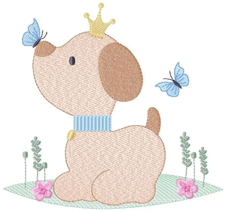 Dogs embroidery designs - Dog embroidery design machine embroidery pattern - Puppy embroidery file -  baby boy embroidery instant download Marcia Embroidery