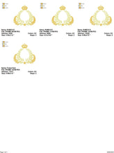 Load image into Gallery viewer, Laurel embroidery designs - Monogram frame embroidery design machine embroidery pattern - Baby boy embroidery file - Laurel wreath Crown
