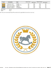 Load image into Gallery viewer, Toy Horse embroidery design - Frame embroidery designs machine embroidery pattern - Frame with laurel embroidery file - instant download
