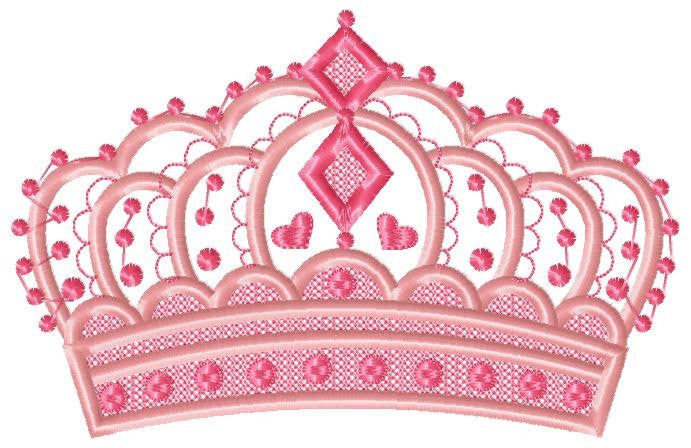 Crown embroidery designs - Princess crown embroidery design machine embroidery pattern - Beauty Pageant Crown design - princess queen crown