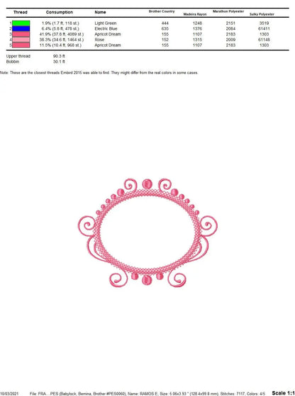 Round Frame embroidery designs - Frame Monogram Applique Design Shape embroidery pattern - Monogram quilt -Instant digital download pes jef Marcia Embroidery
