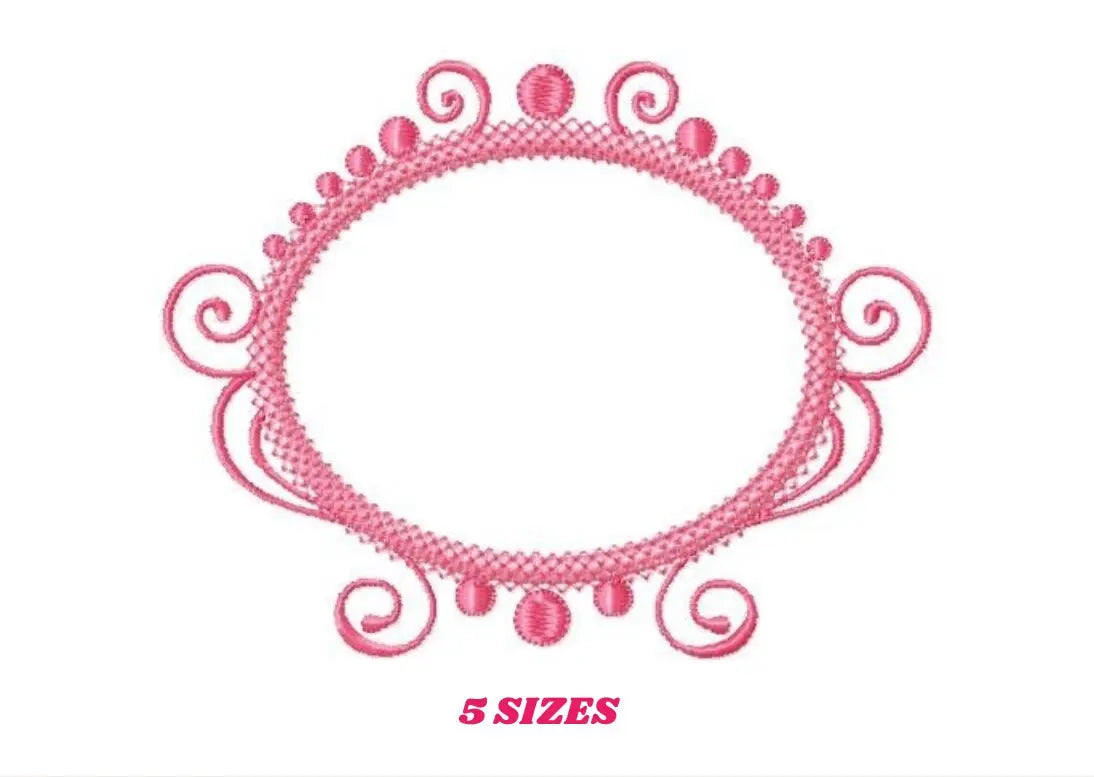 Round Frame embroidery designs - Frame Monogram Applique Design Shape embroidery pattern - Monogram quilt -Instant digital download pes jef Marcia Embroidery