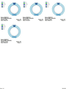 Crown embroidery designs - Frame embroidery design machine embroidery pattern - baby embroidery file - frame shape crown instant download