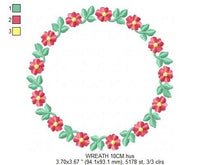 Laden Sie das Bild in den Galerie-Viewer, Flowers Frame embroidery designs - Flower embroidery design machine embroidery pattern - Rose embroidery file
