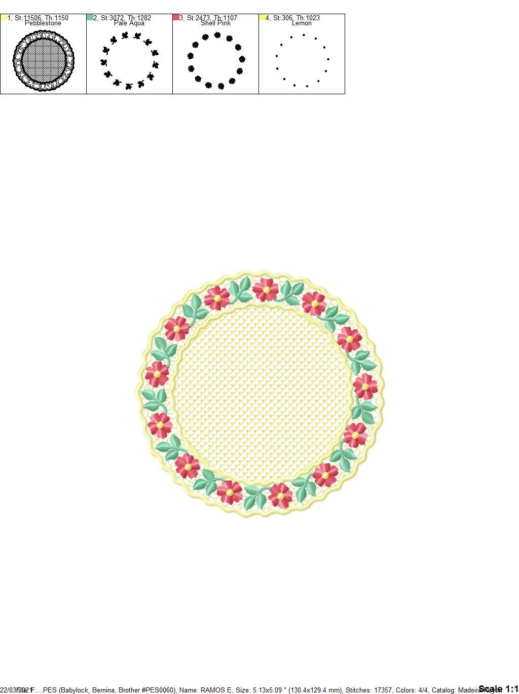 Flowers embroidery designs - Flower embroidery design machine embroidery pattern - Rose embroidery file - Flowers for face mask embroidery Marcia Embroidery