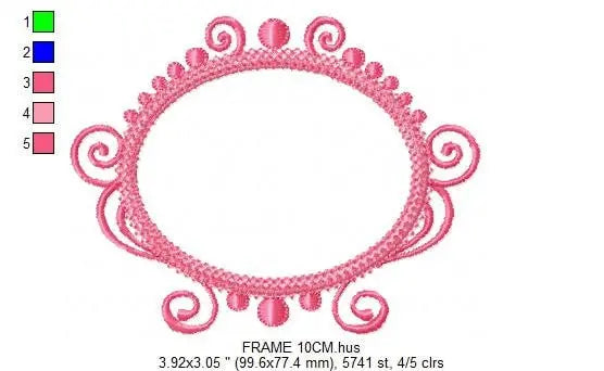 Round Frame embroidery designs - Frame Monogram Applique Design Shape embroidery pattern - Monogram quilt -Instant digital download pes jef Marcia Embroidery