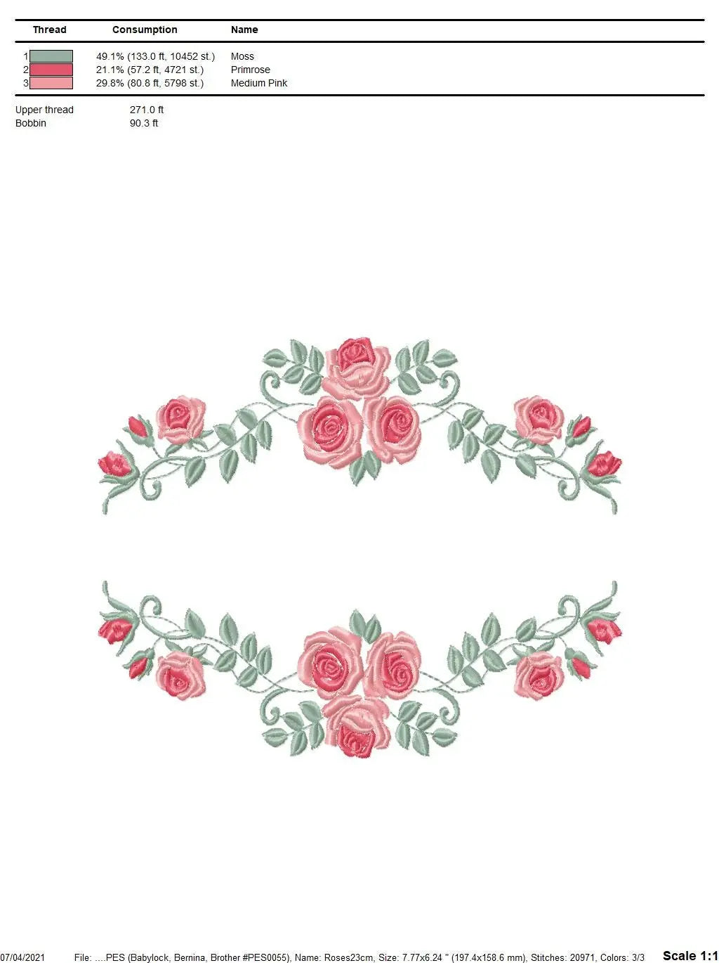 Flowers embroidery designs - Flower embroidery design machine embroidery pattern - Rose embroidery file - Flowers for towel embroidery pes Marcia Embroidery