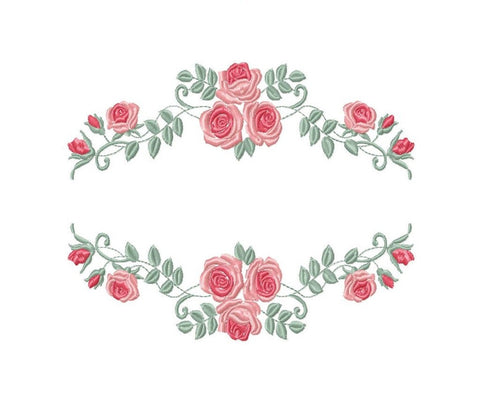Roses embroidery designs - Flower embroidery design machine embroidery –  Marcia Embroidery