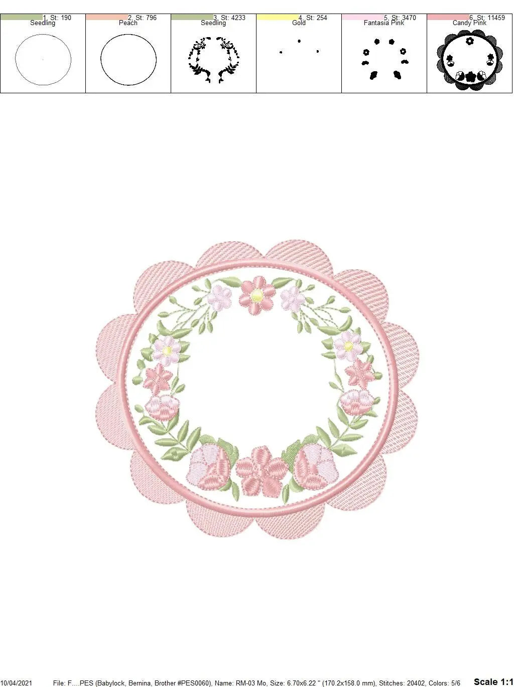 Frame embroidery designs - Flowers embroidery design machine embroidery pattern - baby girl embroidery file - Flower Wreath design download Marcia Embroidery