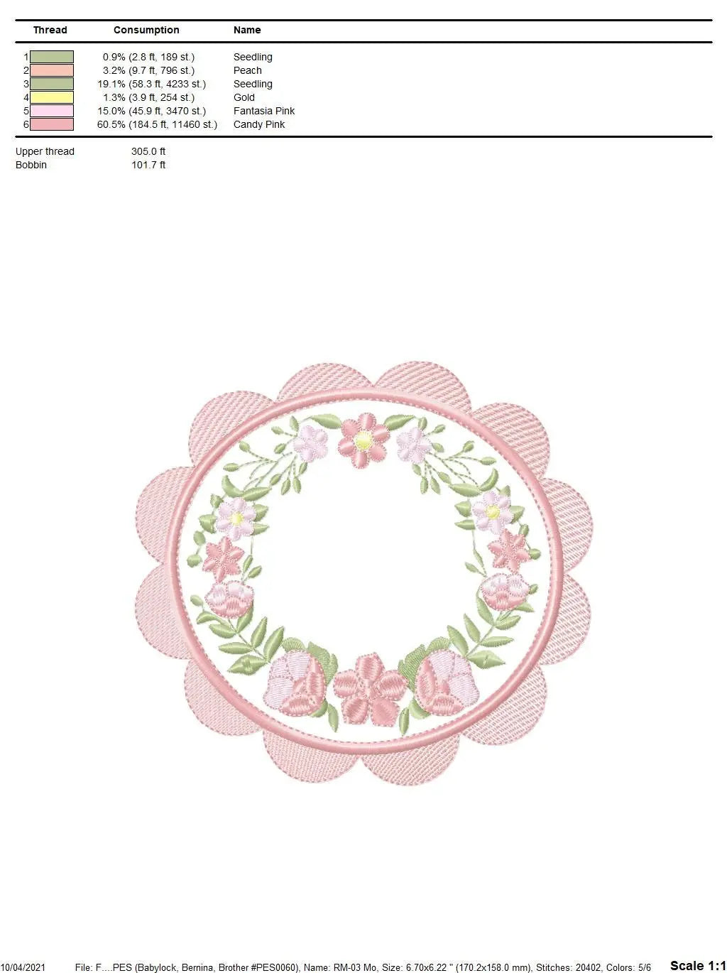 Frame embroidery designs - Flowers embroidery design machine embroidery pattern - baby girl embroidery file - Flower Wreath design download Marcia Embroidery