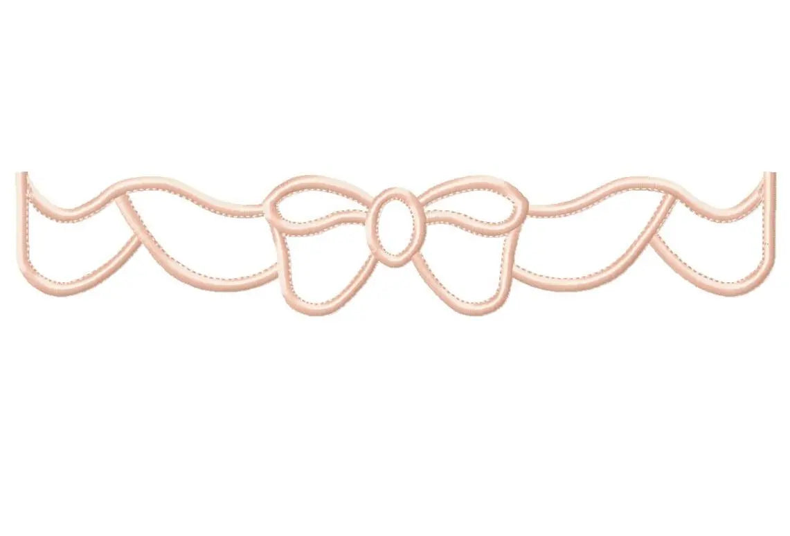 Lace embroidery designs - Bow Tie machine embroidery pattern - Baby girl embroidery file - Lace applique design ornament - Instant download Marcia Embroidery