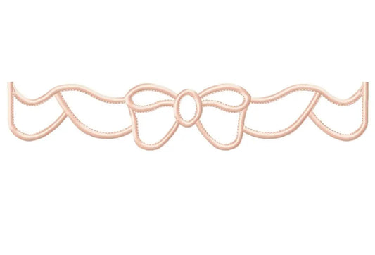 Lace embroidery designs - Bow Tie machine embroidery pattern - Baby girl embroidery file - Lace applique design ornament - Instant download Marcia Embroidery
