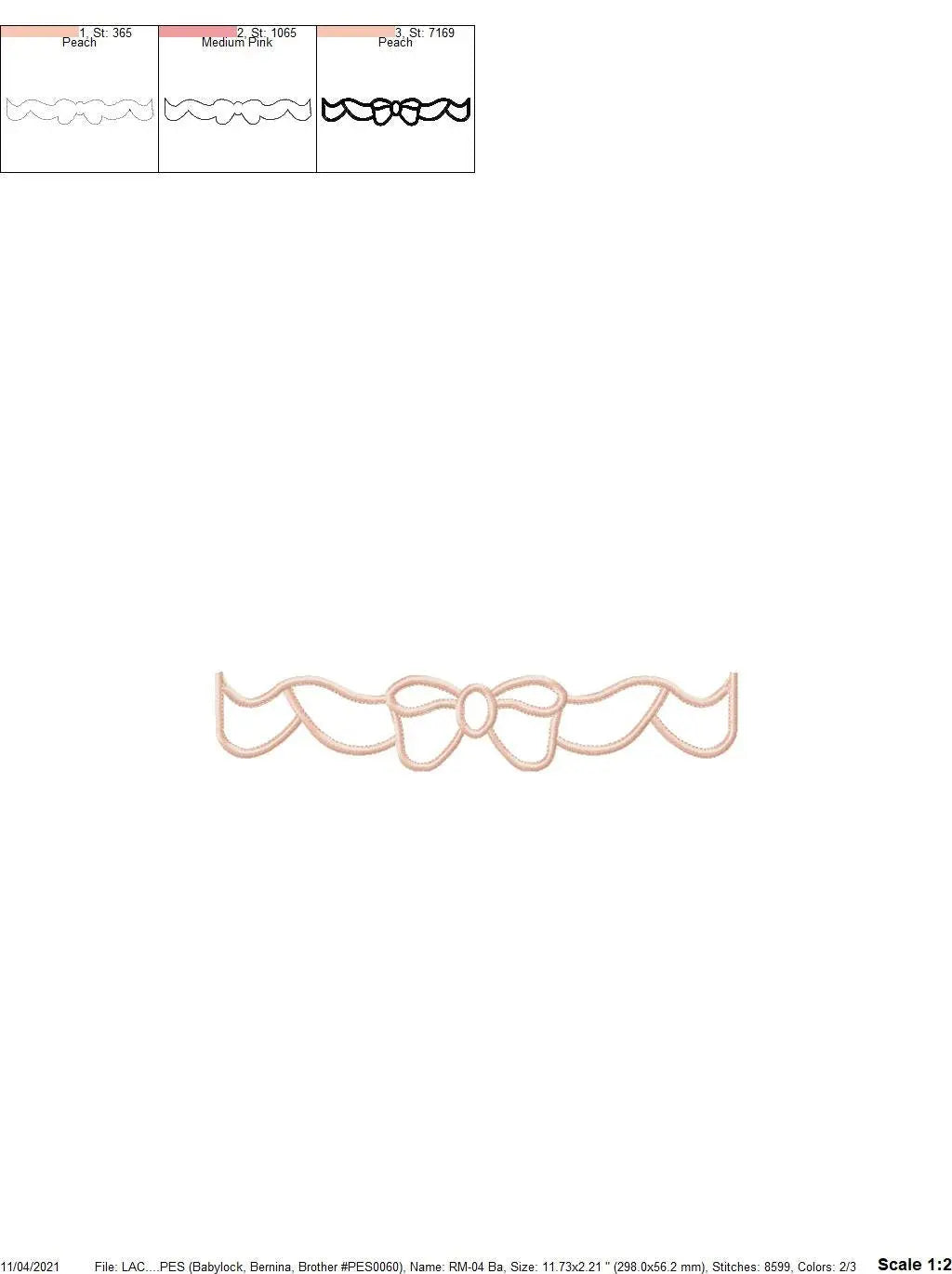 Lace embroidery designs - Bow Tie machine embroidery pattern - Baby girl embroidery file - Lace applique design ornament - Instant download Marcia Embroidery
