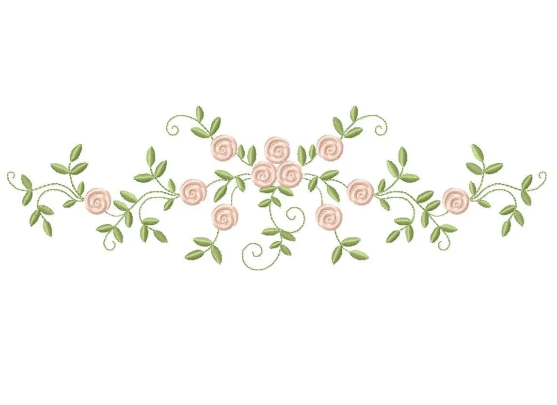 Flowers embroidery designs - Roses embroidery design machine embroidery pattern - entwined roses embroidery file - instant download towel Marcia Embroidery