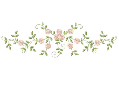 Flowers embroidery designs - Roses embroidery design machine embroidery pattern - entwined roses embroidery file - instant download towel Marcia Embroidery