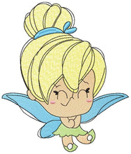 Load image into Gallery viewer, Fairy embroidery designs set - Baby girl embroidery design machine embroidery pattern - Pixie embroidery file - Fairies fantasy wand flower
