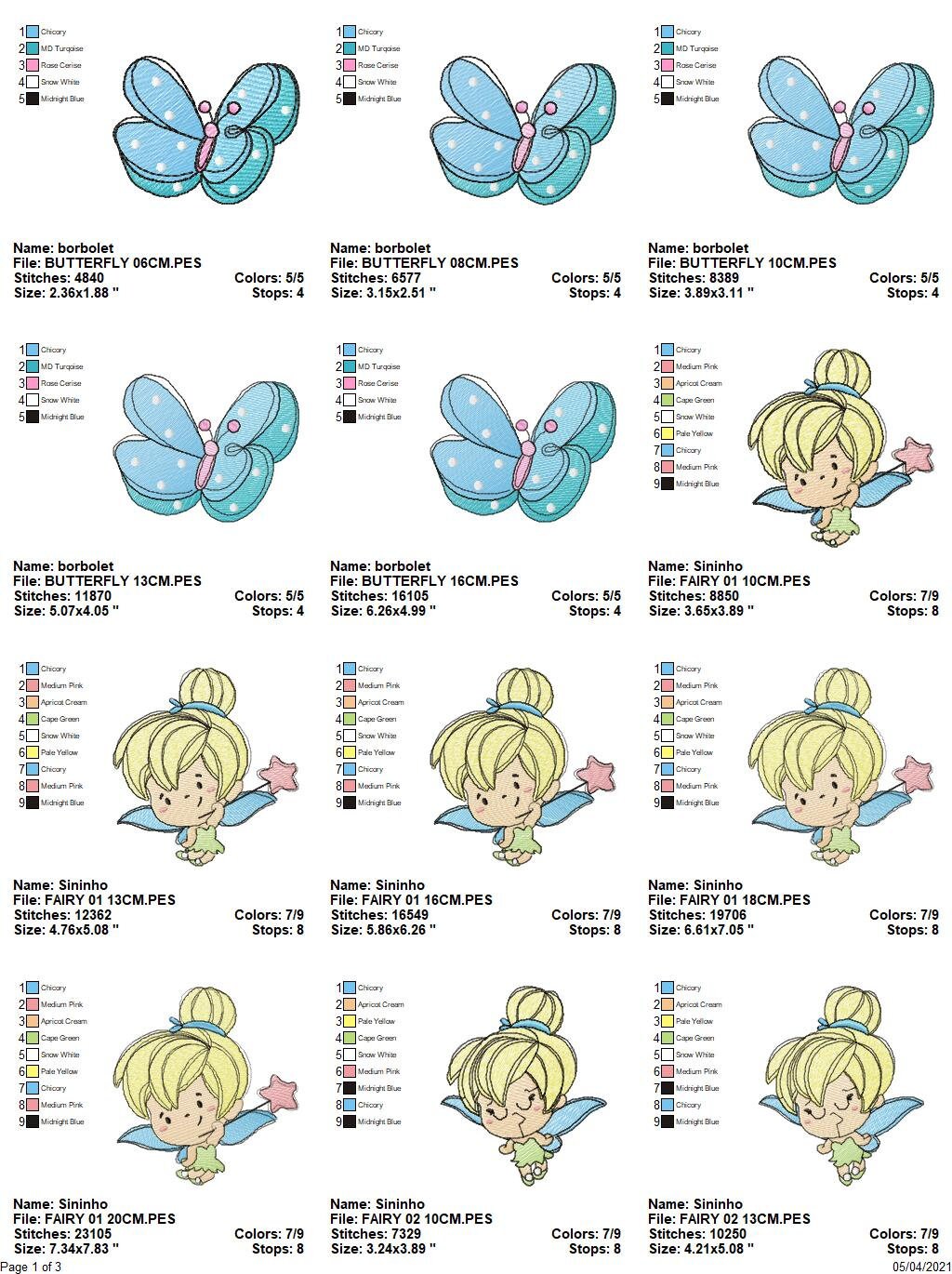 Fairy embroidery designs set - Baby girl embroidery design machine embroidery pattern - Pixie embroidery file - Fairies fantasy wand flower Marcia Embroidery