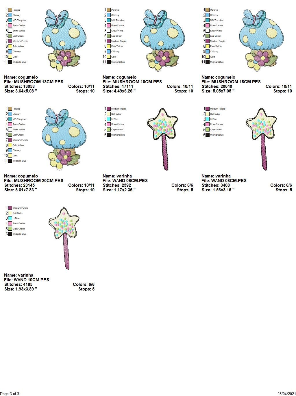 Fairy embroidery designs set - Baby girl embroidery design machine embroidery pattern - Pixie embroidery file - Fairies fantasy wand flower Marcia Embroidery