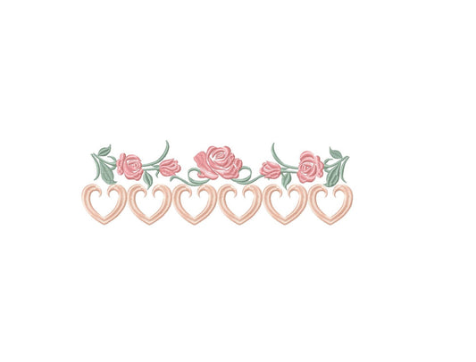 Roses embroidery designs - Kitchen Towel embroidery design machine embroidery pattern - Floral embroidery file - instant download pes jef