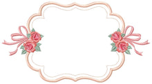 Cargar imagen en el visor de la galería, Frame embroidery designs - Flower embroidery design machine embroidery pattern - Roses embroidery file - monogram frame applique design
