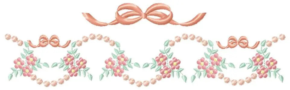 Flowers embroidery designs - Roses embroidery design machine embroidery pattern - Entwined flowers embroidery file - instant download towel Marcia Embroidery