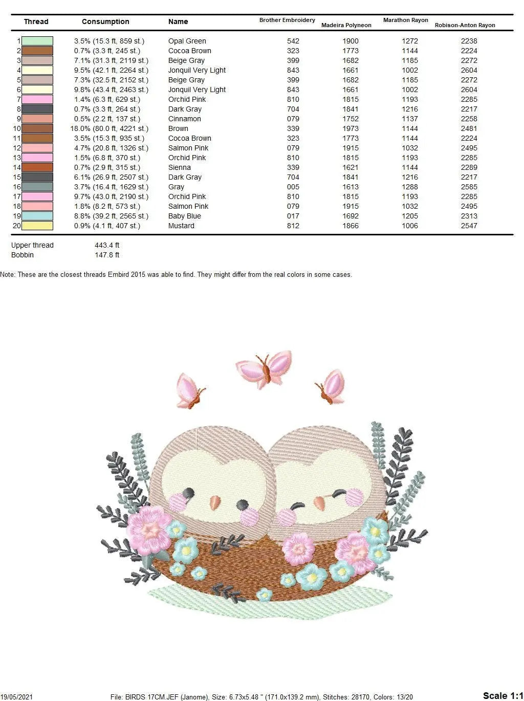 Love Bird Nest embroidery designs - Owl Nest embroidery design machine embroidery pattern - Family Couple embroidery file - Instant download Marcia Embroidery