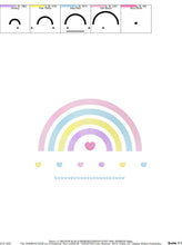 Load image into Gallery viewer, Cloud embroidery design - Rainbow embroidery designs machine embroidery pattern - Baby girl embroidery file - digital download sky rainbow
