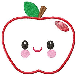 Apple embroidery designs - Fruit embroidery design machine embroidery pattern - Kitchen embroidery file Apple applique Fruit applique design