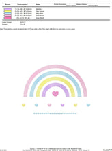 Load image into Gallery viewer, Cloud embroidery design - Rainbow embroidery designs machine embroidery pattern - Baby girl embroidery file - digital download sky rainbow
