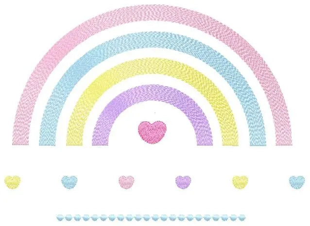 Cloud embroidery design - Rainbow embroidery designs machine embroidery pattern - Baby girl embroidery file - digital download sky rainbow Marcia Embroidery