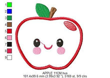 Laden Sie das Bild in den Galerie-Viewer, Apple embroidery designs - Fruit embroidery design machine embroidery pattern - Kitchen embroidery file Apple applique Fruit applique design
