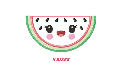 Watermelon embroidery designs - Fruit embroidery design machine embroidery pattern - Watermelon applique design - Kitchen embroidery file