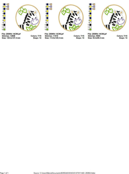 Zebra embroidery designs - Animal embroidery design machine embroidery pattern - Safari embroidery file - Zebra applique design download