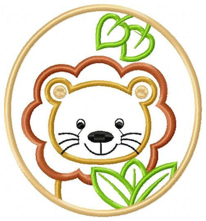 Lion embroidery designs - Animal embroidery design machine embroidery pattern - Safari embroidery file - Lion applique design download