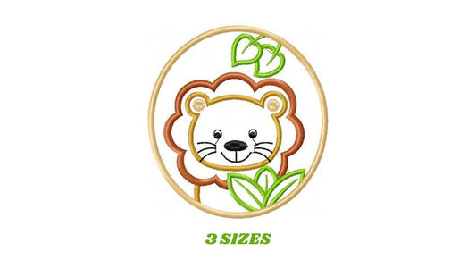 Lion embroidery designs - Animal embroidery design machine embroidery pattern - Safari embroidery file - Lion applique design download