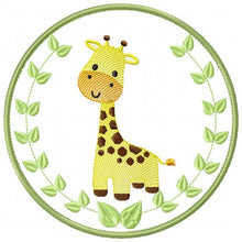 Load image into Gallery viewer, Giraffe embroidery designs - Safari embroidery design machine embroidery pattern - Animal embroidery file - giraffe applique frame pes jef
