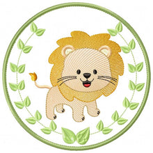 Cargar imagen en el visor de la galería, Lion embroidery designs - Safari embroidery design machine embroidery pattern - Animal embroidery file - Lion with applique frame pes jef
