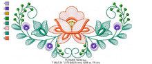 Laden Sie das Bild in den Galerie-Viewer, Flower Frame embroidery designs - Flower embroidery design machine embroidery pattern - Wreath embroidery file - baby girl embroidery pes
