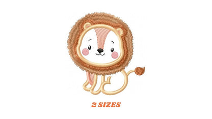 Lion embroidery designs - Safari embroidery design machine embroidery pattern - Animal embroidery file - lion applique design lion pattern