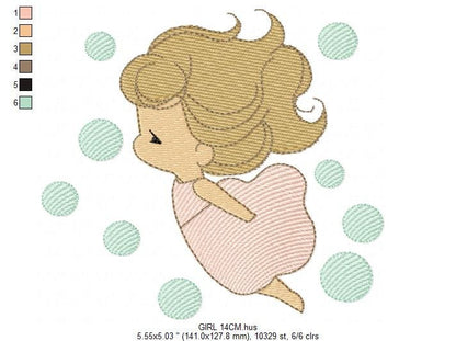 Fairy embroidery designs - Baby girl embroidery design machine embroidery pattern - Pixie embroidery file - Fairy design Instant Download Marcia Embroidery