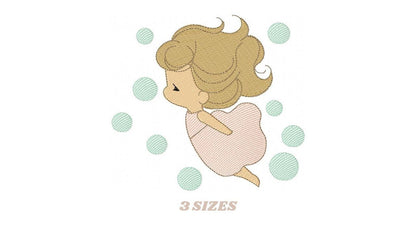 Fairy embroidery designs - Baby girl embroidery design machine embroidery pattern - Pixie embroidery file - Fairy design Instant Download Marcia Embroidery