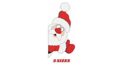 Xmas embroidery designs - Santa Claus machine embroidery pattern - Christmas Kitchen Towel file - Instant digital download pes jef dst hus