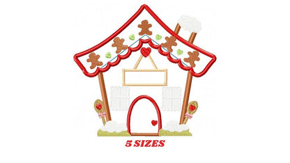 Christmas house embroidery designs - Xmas embroidery design machine embroidery pattern - Christmas decor embroidery file - digital download