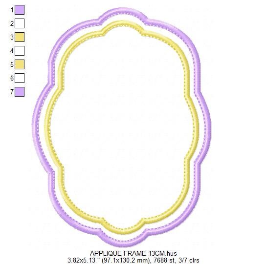 Frame embroidery designs set - Frame Applique Design Shape Embroidery Machine embroidery pattern - monogram quilt instant download digital